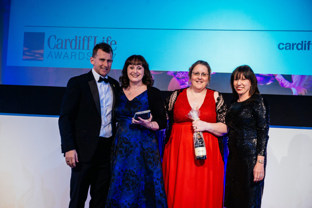 Award Winning Charity presented Award by Cardiff Solicitor